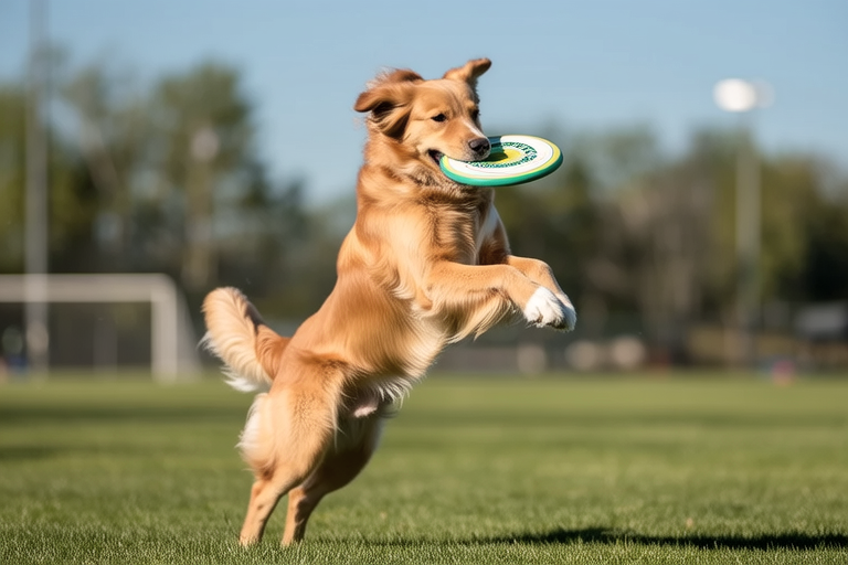 Golden Retrievers in Action: Sports and Agility Fun
